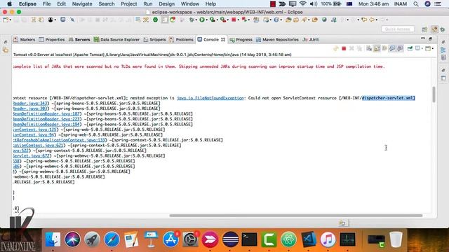 Configure a dispatcher servlet