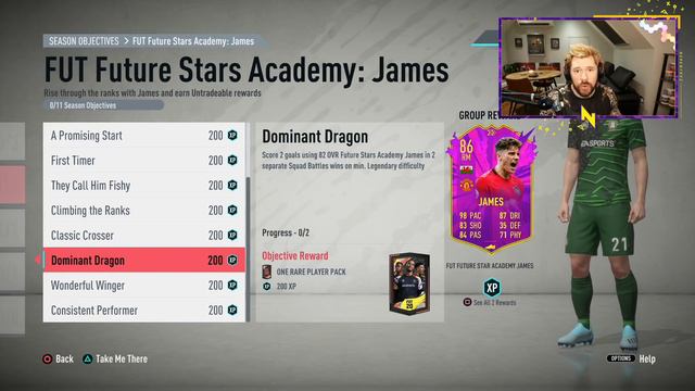 INSANE FUTURE STARS DANIEL JAMES OBJECTIVES! [EASY] - FIFA20 Ultimate Team
