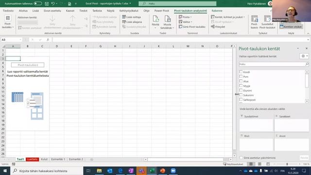 Excel Pivot – raportoijan työkalu