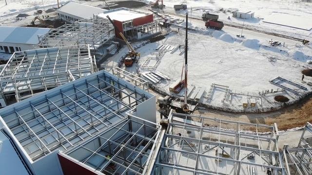 Сибай. Строительство госпиталя.
