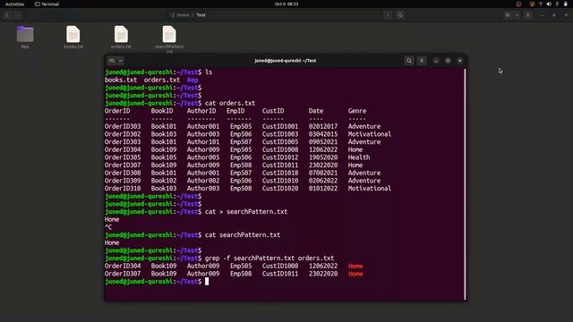 How to Search For Patterns Using a File and grep command in Linux | grep command