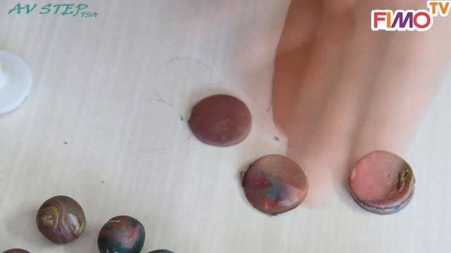 Мастер-класс: Акварельные бусы из полимерной глины FIMO/polymer clay tutorial