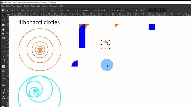 Draw DNA Helix Correctly In Inkscape Using Primitive Shapes [Ep. 100 - Medicine & Lifesciences]