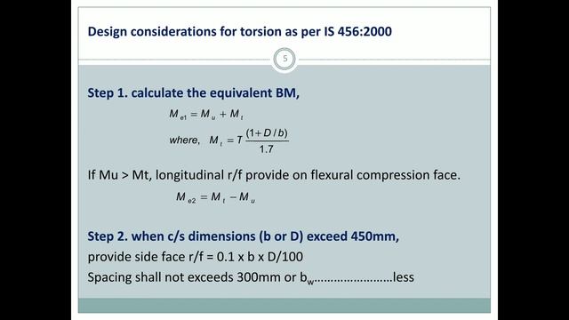 Limit state of collapse: Torsion