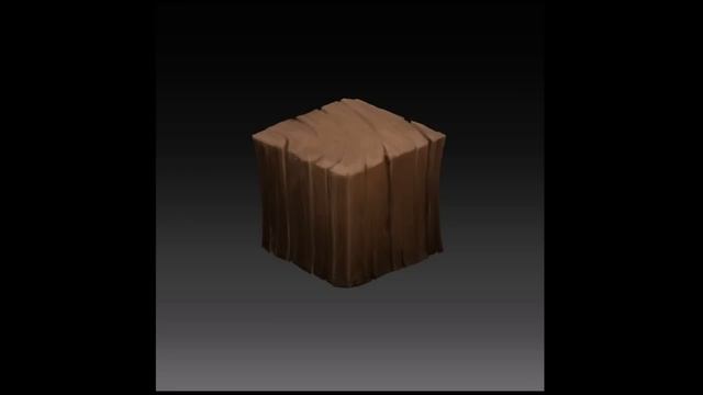 WOOD CUBE ● Material Digital Drawing Process [ SephirothArt ]