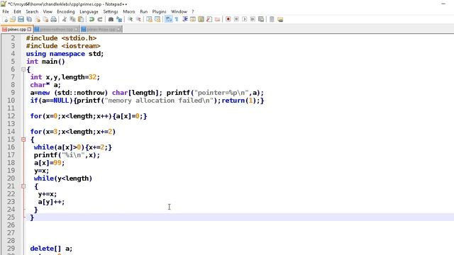Improving my primes program