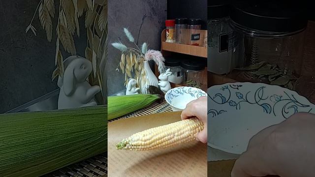 кукуруза🌽 кукуруза в микроволновке😉