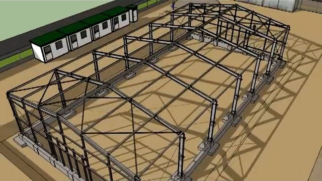 SketchUp Steel Warehouse From The Ground Up