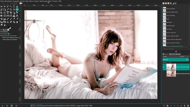 #Gimp 2.10.14 #Lernvideo: #Ausgewaschener – #matter - #Vintage-Foto-Effekt!