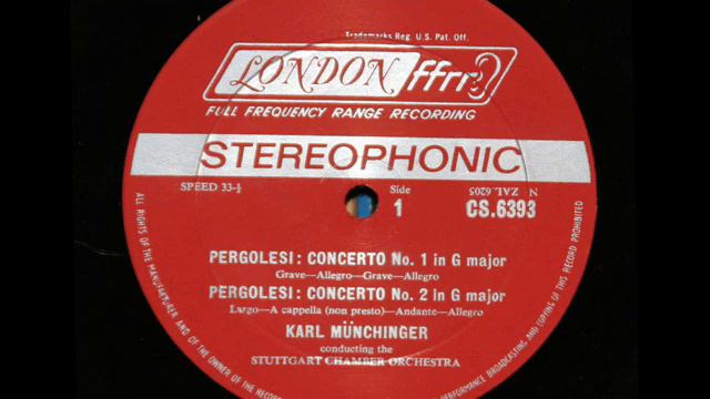 Wassenaer / Pergolesi / Karl Münchinger, 1963: "Concerti Armonici" - No. 2 in G major - (1)