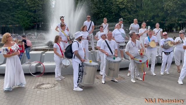 Классное выступление сборного оркестра самба-барабанщиков из городов Владимира и Москвы SambaUnion