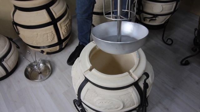Тандыр "Медведь" белый полный обзор с аксессуарами