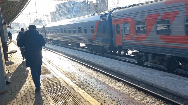 поезд "Москва-Рыбинск" проезжает станцию мцк "коптево"