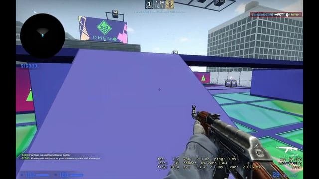 1 на 1 Против Sasha_Youtube!!!!!!!!!!!!!!!! Aim Blast RGBVScript Map by Xilver CS GO 8