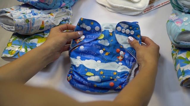 Многоразовые тканевые подгузники из микрофлиса ECOBABY