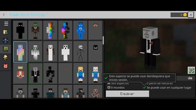 Skin pack Minecraft pe 1.20