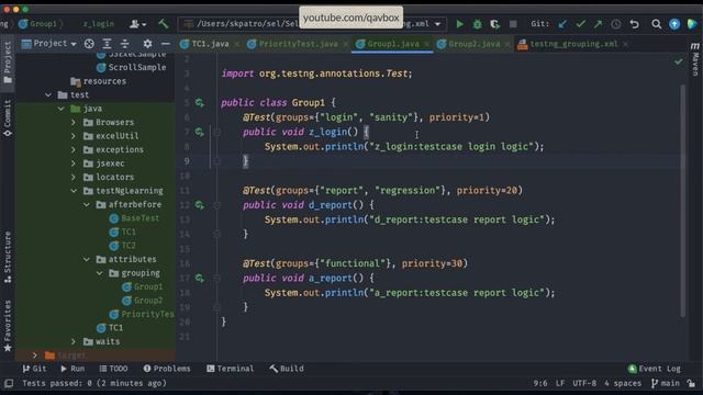 Run testNG group tests using testNG.xml & maven command line | Sure-fire-plugin