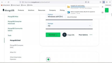 Tutorial install mongoDB dan tools