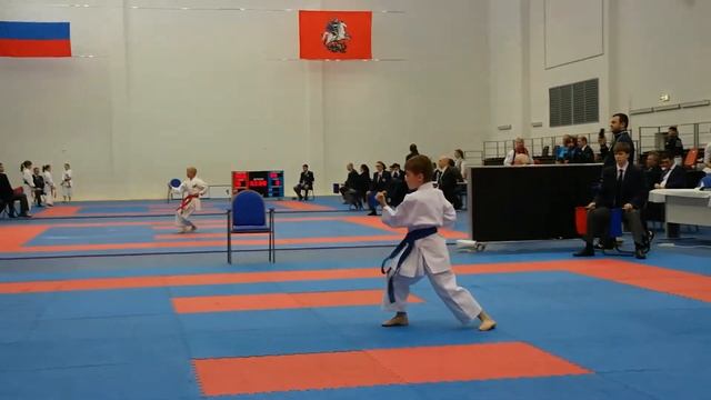 Первенство Москвы-2014 каратэ WKF Климков Александр Хэйан Нидан