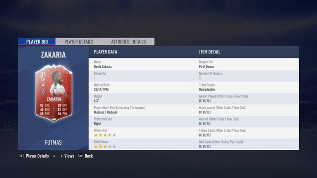 FIFA 19 - SBC DENIS ZAKARIA - 12/17/2018