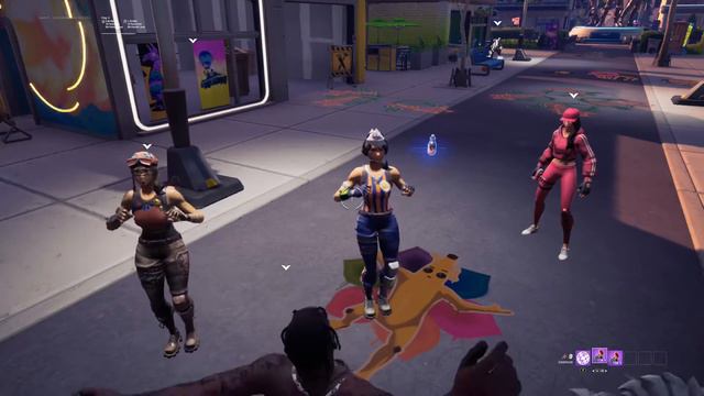 Renegade Raider & SGT. Sizzle does “MY WORLD” Fortnite Emote in Party ROYALE in Sync!