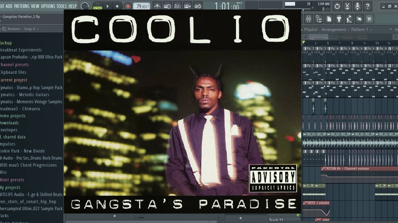 Музыка из твоего телефона FL Studio Coolio - Gangsta's Paradise (feat. L.V.) #flstudio #90s