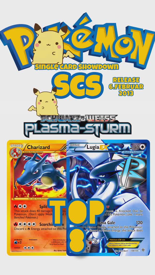 ПОКЕМОН Pokemon TCG Plasma Storm Top 8 Shiny Charizard Full-Art Lugia
