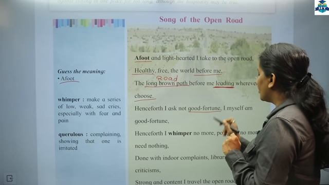 English | 2.1 Song of The Open Road | Lecture 1 | Class 12th | Full Explanation | Section Two |