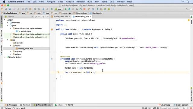 Basics Of Java Programming - Higher Or Lower - part 5