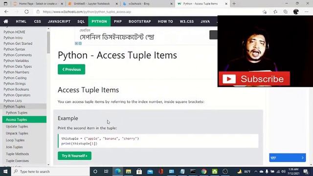 Learn data science - Python Tutorials onTuples