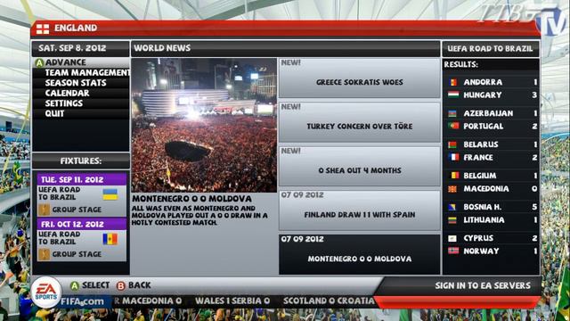 [TTB] FIFA 13 - Road to the World Cup 2014 - Qualifying Match Days 1 and 2 - A long Road Ahead!