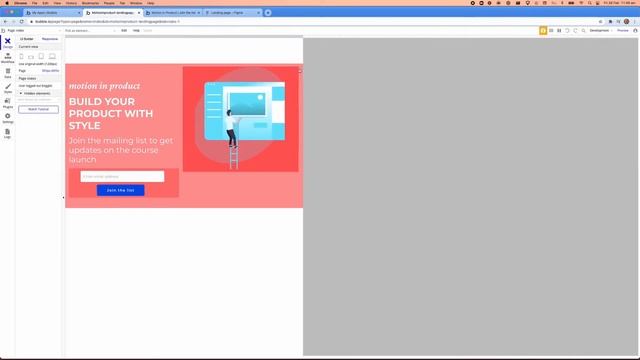 Building a responsive landing page in Bubble.io