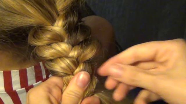Плетение ажурной косички