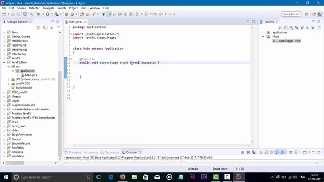JavaFX Basic Tutorial Create First Java Application (Without voice)