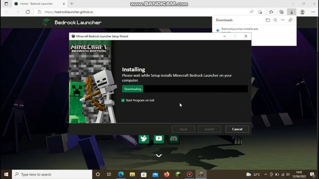 cara download minecraft bedrock launcher