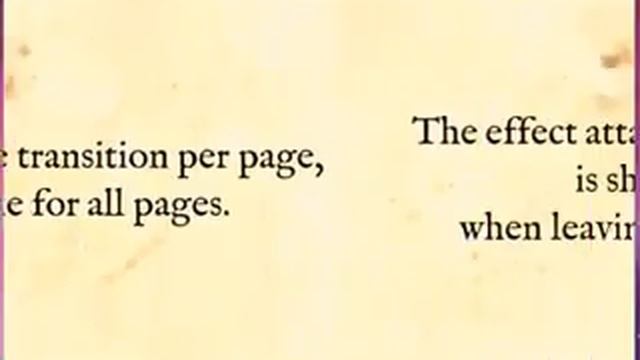 Page transition effects with Tao Presentations 1.16