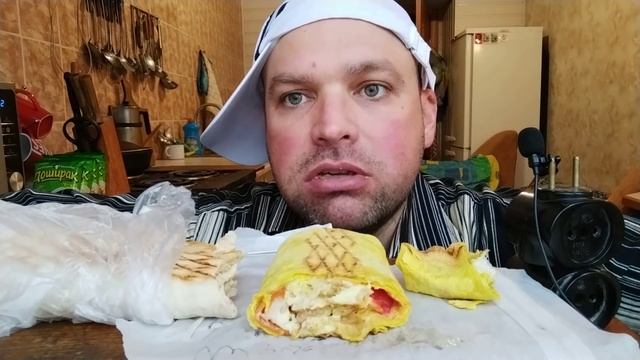 Мукбанг три вида шаурмы / обжор шавуха