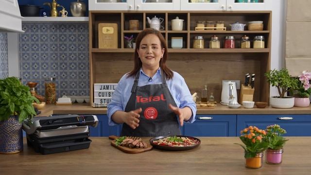 Friptura de vita cu ardei cu JamilaCuisine si gratarul electric Tefal Optigrill Elite GC750D30