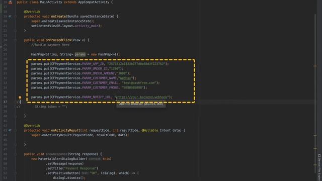 Cashfree Payment Gateway Integration for Android Apps