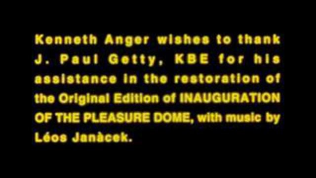 Inauguration of the Pleasure Dome Kenneth Anger 1954 Part