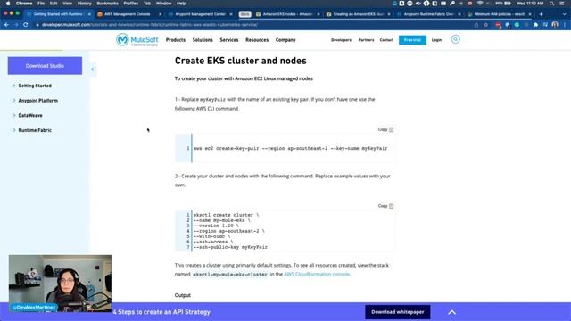 Let's try out the Amazon EKS tutorial for Runtime Fabric!