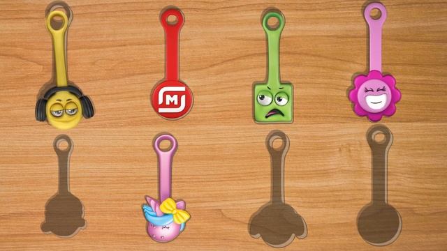 СКРЕПЫШИ мульти-игра. Учим цвета на Английском Языке.  Развивающая игра для детей.