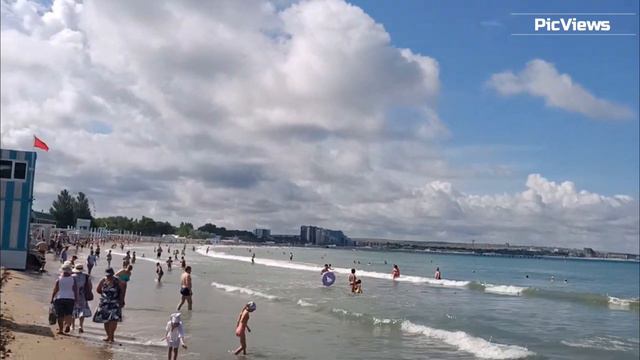 Анапа. Море после шторма. Центральный пляж сегодня 17 июня 2024. Чёрное море. Погода в Анапе сейчас