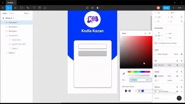 Create Login Page with Figma
