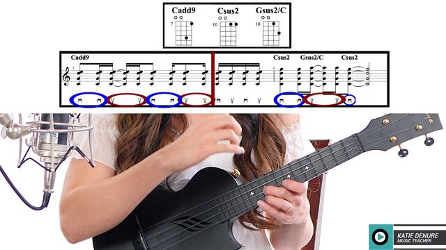 Twinkly Ukulele Fingerpicking Song - Star Gazing with Play Along
