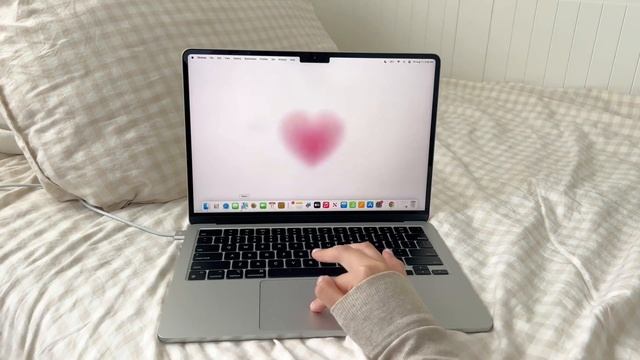 ? Macbook Air M2 (Silver) ♡ aesthetic accessories + setup