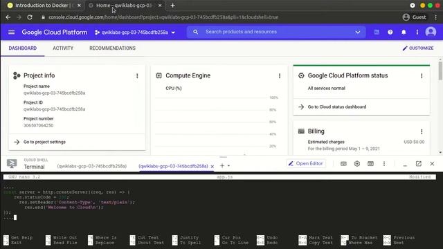 Introduction To Docker | Kubernetes in Google Cloud | Qwik Labs - [GSP0055]