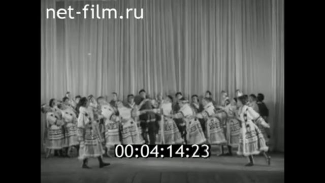 1965г. Нарьян-Мар. Ненецкий ансамбль. Танец  "Россыпи"