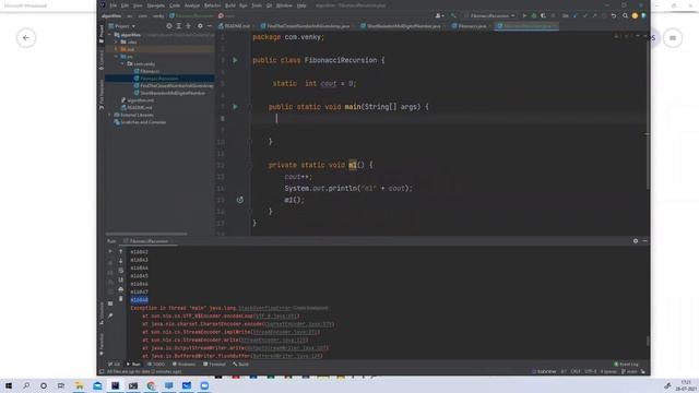 How to write Fibonacci Series in Java using Recursion (Hindi)