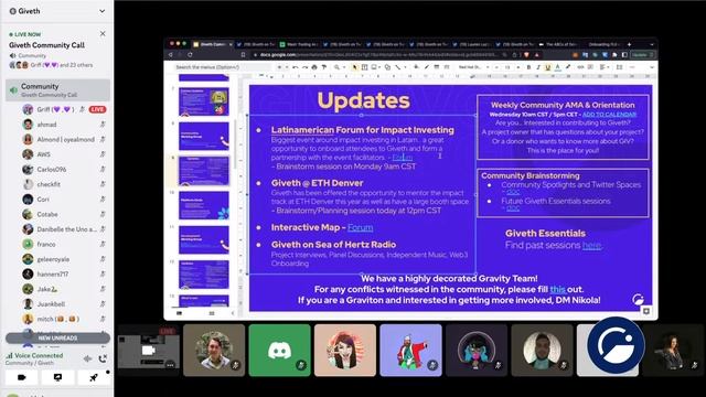 Giveth Livestream - Community Call - December 22th, 2022 - Featuring Regen Foundation